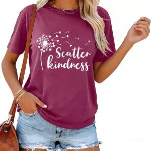 여성 마운틴 선라이즈 어드벤처 셔츠 하이킹 캠핑 운동 T 루즈핏 액티브웨어 라이즈 앤 샤인 갓 기브 더