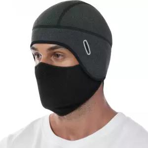 멜라사 열 두개골 캡 헬멧 라이너 모자 얼굴 커버 포함 발라클라바 마스크 자전거용 안경 구멍