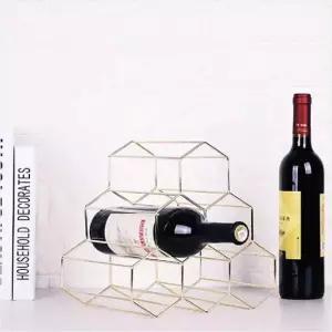 TBZ 헥타곤 메탈 와인렉 1개(색상랜덤)