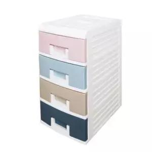 튼튼한서랍장 파스텔 4단 미니 서랍함 다용도 수납장 서랍장 1P