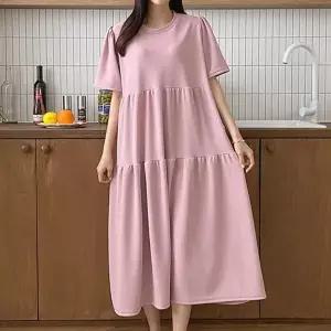 [하프클럽/셀러허브_여성트랜드패션]빅사이즈 603 달링이단티어드원피스 DAR