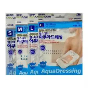 헬스데이 상처관리 아쿠아드레싱 1개 단품 S M L XL 아쿠아 방수밴드 일회용 살균