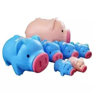 [문구/오피스] 복돼지 저금통 돈통 동전 지폐 보관함 금고 왕대1P 어린이 선물용 저축
