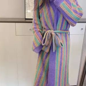 스트라이프 샤워가운 여성용 목욕가운 줄무늬 로브