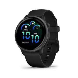 Garmin v voactive 6, 및 GPS 스마트워치, AMOLED 디스플레이, 최대 11일 배터리, 블랙 밴드 슬레이트