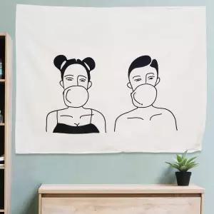 대형 패브릭 포스터 커플풍선껌 M