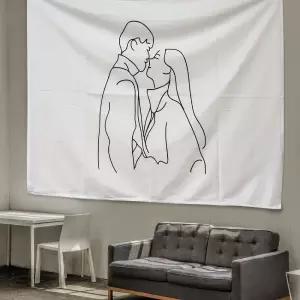 대형 패브릭 포스터 허그 L