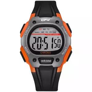 LTS LED라이팅 남여공용 스포츠 중고등 학생 패션 선물 방수 우레탄밴드 전자 손목시계 2294067 J