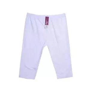 고신축 면스판 7부 레깅스 - 화이트 홈웨어 속바지