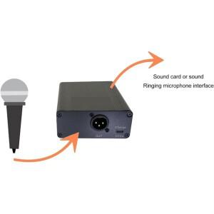 모든 마이크용 콘덴서 녹음 장비용 휴대용 충전식 48V 팬텀 전원 야외