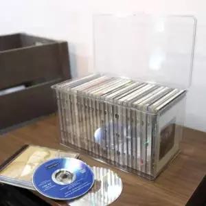 물품보관함 CD 앨범 보관함 DVD 케이스 수납함 투명 소품 정리함