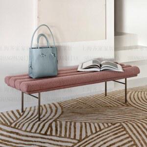 심플하고 모던한 침대 벤치 의자 입실 소파 가벼운 원목 신발 교체용 침실 아메리칸