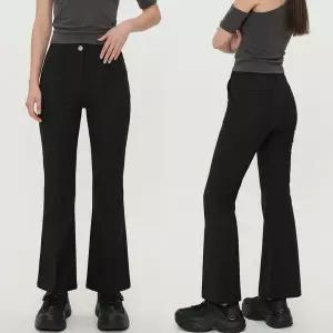 [하프클럽/]여자 롱레그 하이웨이스트 스판 세미부츠컷 팬츠