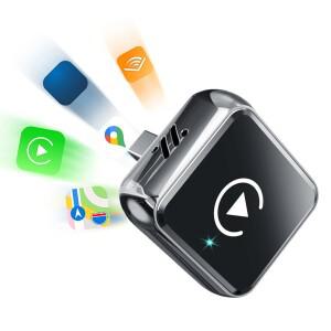 무선 카플레이/안드로이드 오토 어댑터 플러그 앤 플레이 컴팩트 디자인 공장 제작된 유선 차량용 및 안드