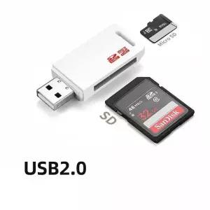 CF카드리더기 USB 20 TF 마이크로 SD 카드 리더 고속 데이터 전송 변환기 컴퓨터 노트북 디스크 라이터 어
