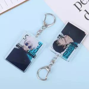 주술회전 애니메이션 피규어 고조 사토루 게토 스구루 코스프레 아크릴 키 체인 후시구로 도지 캐릭터 열쇠