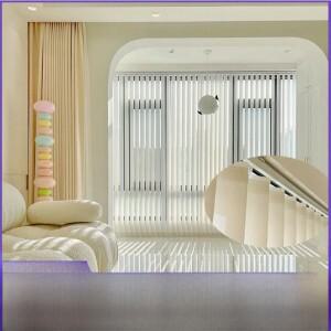 전기식 버티컬 손목보호 세로 블라인드 거실 침실 발코니 창문용 꿈같은 커튼 커튼 빛 차단 및 햇빛 모던