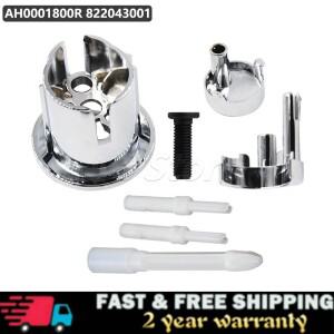 ROCA Cistern D2D 듀얼 플러시 푸시 버튼과 호환 하프 문  스타일 스레드 푸시로드 숏 바디 크롬 AH 000180