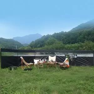 투명 가림막 7.2M 캠핑 차박 낚시 야외 타프 바람막이 윈드스크린 그늘막 외풍차단_24921015