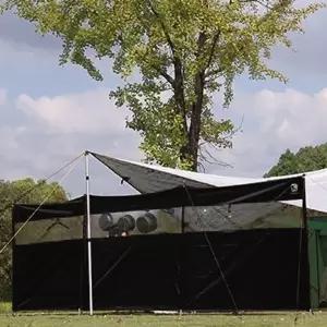 투명 가림막 4.4M 캠핑 차박 야외 타프 바람막이 외풍차단 윈드스크린 그늘막_24921016