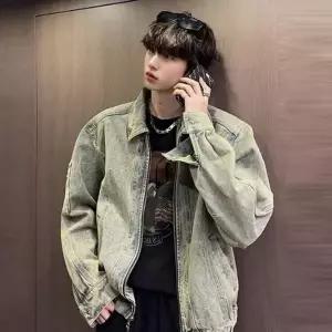 [셀러에이드]WL 빈티지한 밑단 스트링 청자켓 독특하고 멋스러운 빈티지한 느낌