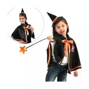 파티의상 (미니윗치 망토세트-오렌지)망토 머리띠