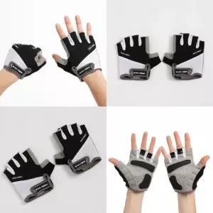 ( )라이딩 쿠션 자전거 반장갑 L 블랙 여름자전거장갑 싸이클