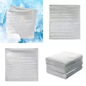 ( )보냉 봉투 차박 캠핑 간식 음식 보냉 백 팩 50개 40x40cm 은박보냉안전팩 보냉봉투 은박보냉봉투