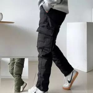 [RIZPICK]카고형 남자패딩바지 패딩슬랙스 조거방풍바지