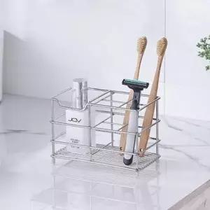 ( )304 스테인리스 칫솔꽂이 면도기 치약 전동 칫솔 거치대 욕실 양치도구 정리대