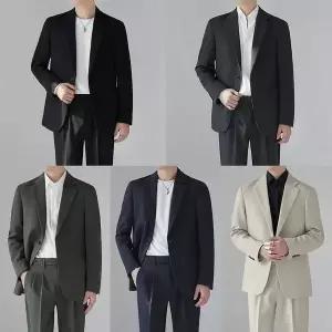 [RIZPICK]TBZ 데니안 클래식 단색 남자 정장세트(자켓바지) 경성