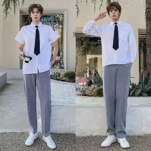 [RIZPICK]TBZ 화이트 대만교복 드라마 남주 스타일 각카라 교복세트