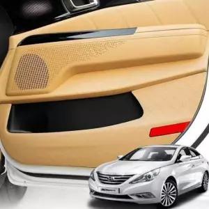 차량스티커 YF쏘나타 가죽 도어커버 스크래치방지 커버