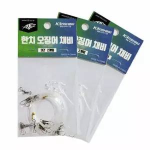 한치 쭈꾸미 낚시 미끼 채비 세트 유동식 오징어 채비