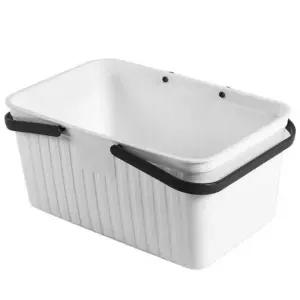 물빠짐 목욕 바구니 화장실 정리 수납 바스켓 욕실 용품 논슬립 플라스틱 수납함 정돈