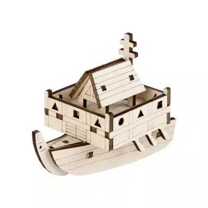 [크래프트빌]DIY 나무 모형 조립 키트 아기 세끼부네 YM824