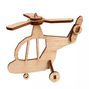 [크래프트빌]DIY 나무 모형 조립 키트 아기 헬기벨222 YM804