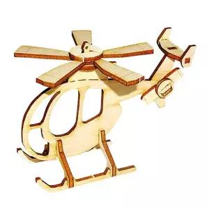 [크래프트빌]DIY 나무 모형 조립 키트 아기 헬기휴즈 YM807