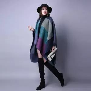 TBZ 루즈핏 여성 숄-인디고마린 데일리룩 가을코디 심플룩