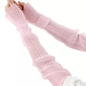 [에이치플러스몰]WL 패션 포인트 컬러 레이스 슬리브 작업팔토시 전문가용