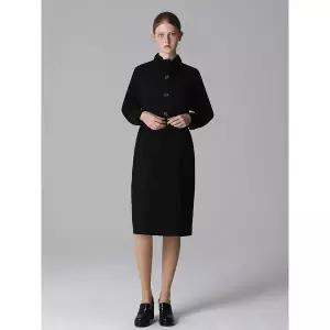 [하프클럽/레노마레이디]울 오트만 벨티드 원피스 (택가격 342000원)