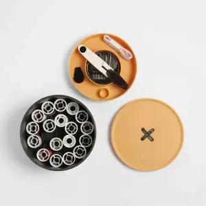 TBZ 버튼 2단구조 6종 반짇고리세트(옐로우)