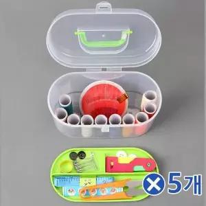 TBZ 수예용품 반짇고리 9종세트x5개 실바늘 예단함 실세트