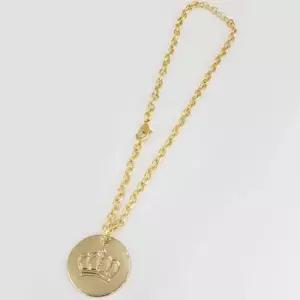 [반려] 체인 강아지 1P 골드 반려견 크라운 목걸이 이름표