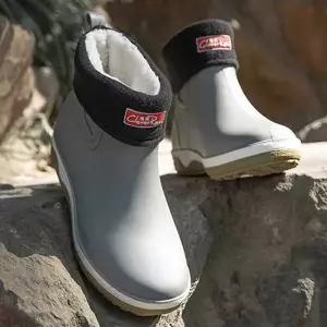 [하프클럽/]남성 겨울 숏레인 부츠 보온 털안감 기모 작업 신발