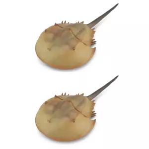 컬렉타 투구게 피규어 바다 생물 교구 장난감 X2개