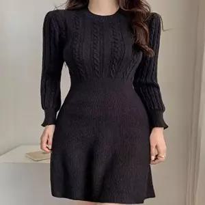 데일리 여성 데이트 코디 예쁜 니트 미니 원피스 치마 (HSJ-WDBF0C2)