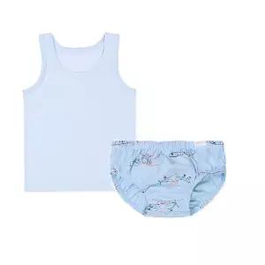 [롯데백화점]오가닉맘 포드남아런닝+삼각팬티세트 MKFUUR03-SET