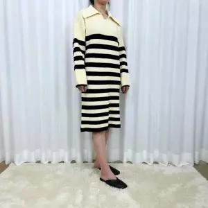 니트롱원피스룩 단가라 니트원피스 (HSJ-WF55144)