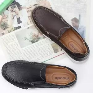 남성여름슬립온 발편한 남성 슬립온 소가죽 양쪽밴딩 낮은굽 운동화